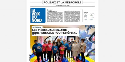 Pièces Jaunes 2022 : Vu dans la Presse - Visite du 19 janvier au CH de Roubaix