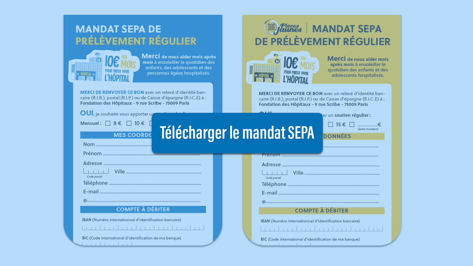 Télécharger le formulaire de prélèvement régulier - mandat SEPA